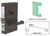 CRL Dark Bronze 6" x 10" RH Center Lock With Deadlatch in Entrance Lock Function