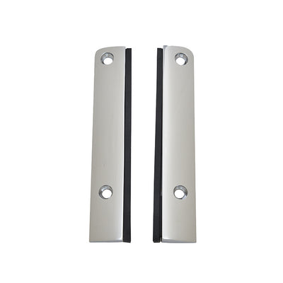 CRL DRX™ 4" Polished Stainless Steel Split Square End Cap with Filler