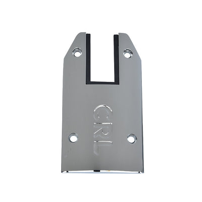 CRL DRX™ 4" Polished Stainless Steel Tapered End Cap with Filler