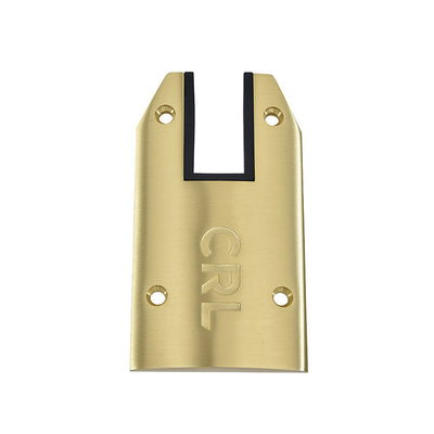 CRL DRX™ 4" Satin Brass Tapered End Cap with Filler