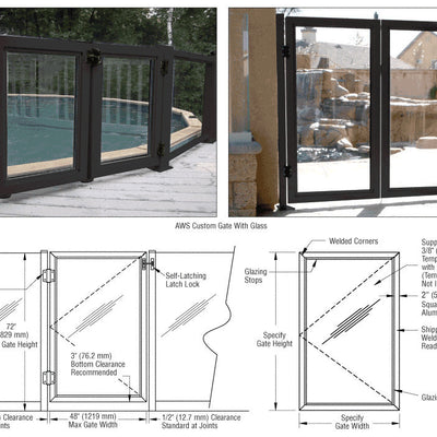 CRL Flat Black AWS Custom Gate System