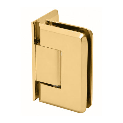 CRL Gold Plated Pinnacle 044 Series Wall Mount Offset Back Plate Hinge