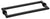 CRL Matte Black 24" MT Series Back-to-Back Towel Bar
