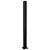 CRL Matte Black 30" End Design Series Partition Post