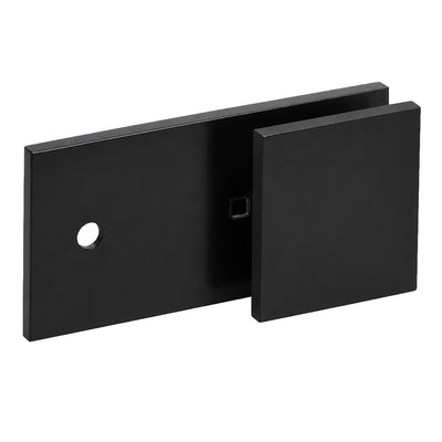 CRL Matte Black 'Y' Inline Square Corner Glass Clamp