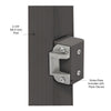 CRL Matte Bronze Surface Mount Strike Plate Block