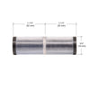 CRL Oil Rubbed Bronze Cylinder Style Back-to-Back Shower Door Knobs With Plastic Sleeve
