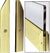 CRL Polished Brass 4" Split Tapered End Cap