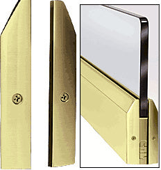 CRL Polished Brass 4" Split Tapered End Cap