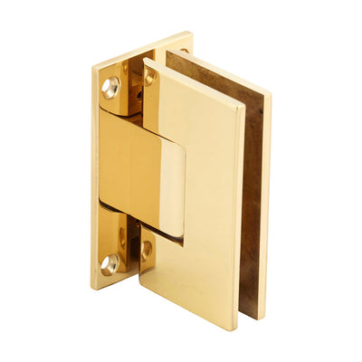 CRL Polished Brass Vienna 037 Series Wall Mount Full Back Plate Hinge