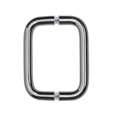 CRL Polished Chrome 6" Back-to-Back Solid Brass 3/4" Diameter Pull Handles Without Metal Washers