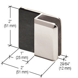 CRL Polished Chrome Beveled Style Frameless Shower Door Stop