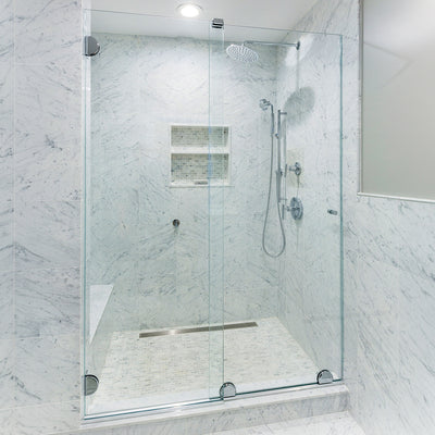 CRL Polished Chrome Essence® Series Basic Sliding Door Kit