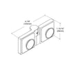 CRL Polished Chrome Lugano Series Glass to Glass 180 Degree Hinge - For Left Hand Door