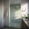 CRL Polished Chrome Lugano Series Glass to Glass 180 Degree Hinge - For Left Hand Door