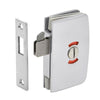 CRL Polished Chrome Sliding Glass Door Lock with Indicator for 5/16" to 1/2" Glass