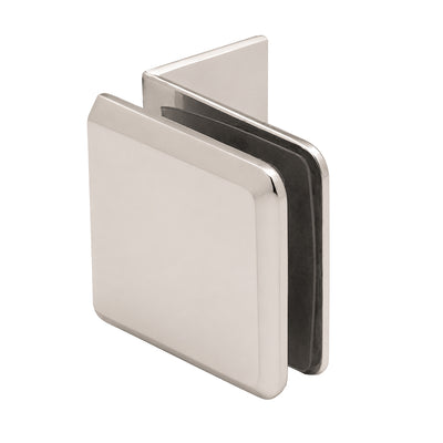 CRL Polished Nickel Fixed Panel Beveled Clamp With Small Leg