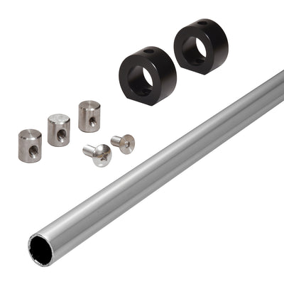 CRL Polished Stainless Steel 78" Replacement Header Bar for Crescent Shower Sliding Door System With Drill Guide