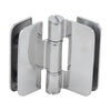 CRL Polished Stainless Steel Zurich 07 Series Glass-to-Glass Inline Outswing Hinge