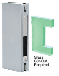 CRL Satin Anodized 4" x 10" Keeper for Center Lock with Deadlock