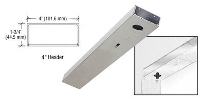 CRL Satin Anodized 4" x 41-1/4" Single Door Header