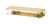 CRL Satin Brass Rectangular Interior Shower Shelf Clamp