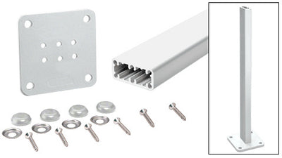 CRL Silver Metallic Trim-Line 42" Surface Mount Post Kit