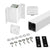 CRL Sky White 48" 100 Series 90º Inside Fascia Mount Post Kit