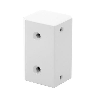 CRL Sky White Surface Mount Strike Plate Block