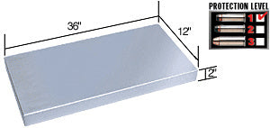 CRL Stainless Steel 36" Wide x 12" Deep Shelf