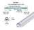 CRL Translucent Vinyl Bulb Seal 5/32" Gap with Pre-Applied Tape