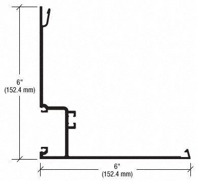 CRL-U.S. Aluminum 90 Degree Corner Half Section - 24'-2"