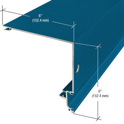 CRL-U.S. Aluminum 90 Degree Corner Half Section, Custom Paint - 24'-2"