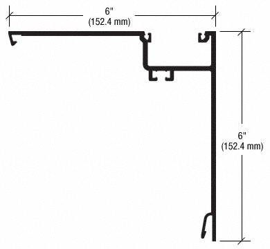 CRL-U.S. Aluminum 90 Degree Corner Half Section, White KYNAR® Paint- 24'-2"