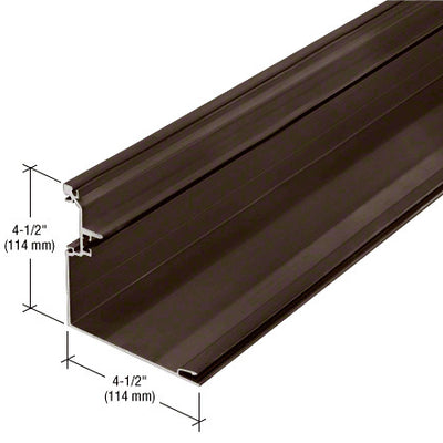 CRL-U.S. Aluminum 90 Degree Inside Corner Half - 24'-2", Dark Bronze/Black Anodized Class 1