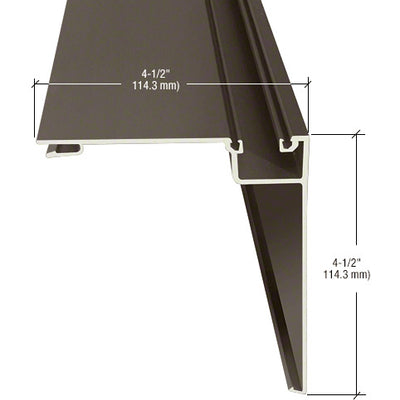 CRL-U.S. Aluminum 90 Degree Outside Corner Half, Bronze Black Anodized - 24'-2"