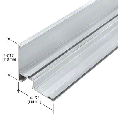 CRL-U.S. Aluminum 90 Degree Outside Corner Half Section, Mill - 24'-2"