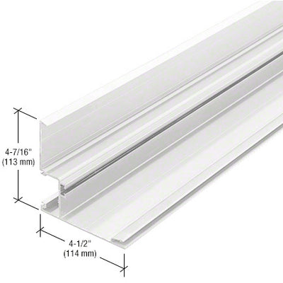 CRL-U.S. Aluminum 90 Degree Outside Corner Half Section, White KYNAR® Paint - 24'-2"