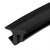 CRL-U.S. Aluminum Black 487 Series Silicone Glazing Gasket for 1/4" Glass - 500'