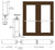 CRL-U.S. Aluminum Bronze Black Anodized Custom Pair Series 850 Durafront Wide Stile Center Pivot Entrance Doors for Overhead Concealed Door Closers
