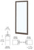 CRL-U.S. Aluminum Bronze Black Anodized Single 36" x 84" Blank 250 Narrow Offset Stile Entrance Door