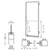 CRL-U.S. Aluminum Clear Anodized 250 Series Narrow Stile (RHR) HRSO Single 3'0 x 7'0 Offset Hung with Butt Hinges for Surf Mount Closer Complete Door Std. MS Lock & Bottom Rail