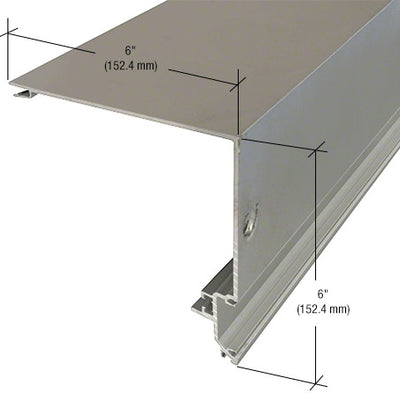 CRL-U.S. Aluminum Clear Anodized 90 Degree Corner Half Section - 24'-2"
