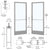 CRL-U.S. Aluminum Clear Anodized Custom Pair Series 250 Narrow Stile Geared Hinge Entrance Doors for Surface Mount Door Closers