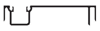 CRL-U.S. Aluminum Clear Anodized Female Expansion Mullion - 24'-2"