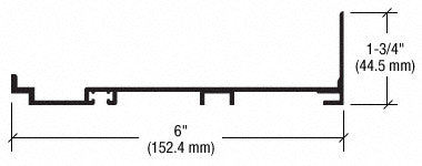 CRL-U.S. Aluminum Clear Anodized Subsill - 24'-2"