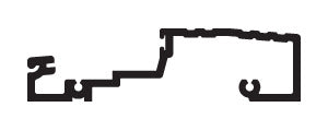 CRL-U.S. Aluminum High Performance Water 4.90" Threshold - 21'-4", Clear Anodized Class 1