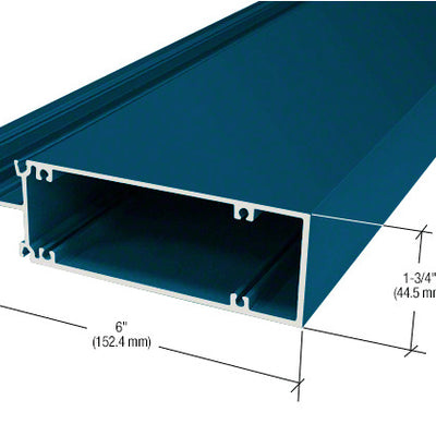 CRL-U.S. Aluminum Horizontal Mullion for 1/4" Glass, Custom Paint- 24'-2"