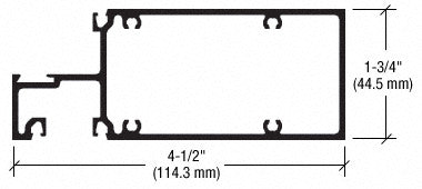 CRL-U.S. Aluminum Horizontal, White KYNAR® Paint - 24'-2"
