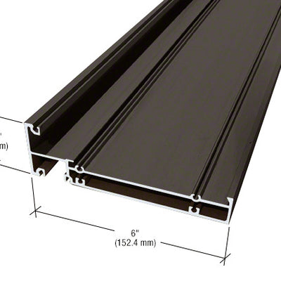 CRL-U.S. Aluminum Intermediate Horizontal, Bronze Black Anodized - 24'-2"